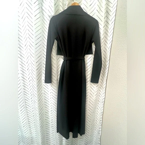 Windsor- Small - Black Trench coat / Dress / Jacket - Picture 4 of 5